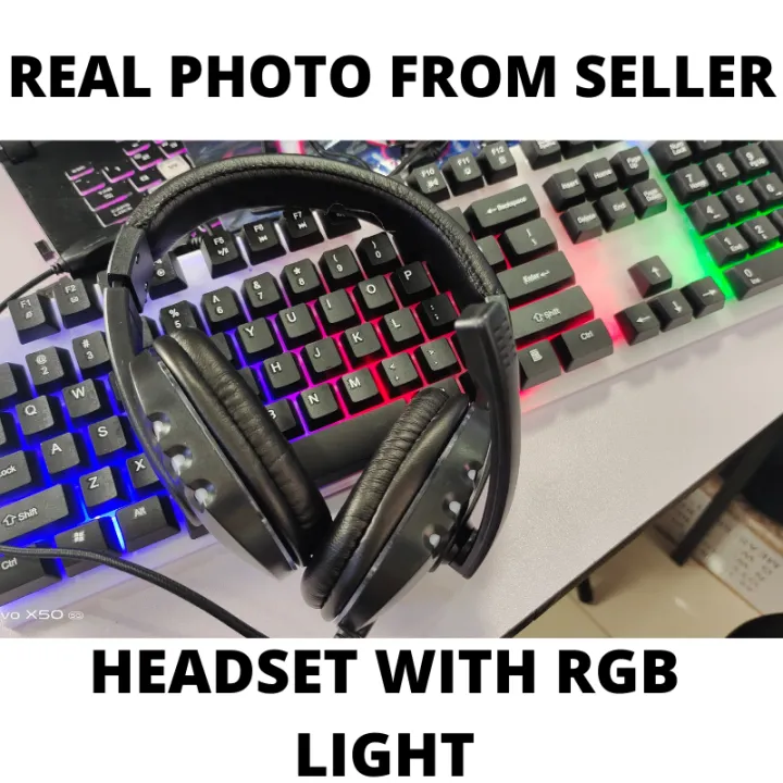 Karler Bass Gaming Set Budget Headset Keyboard Mouse And Mouse Pad With