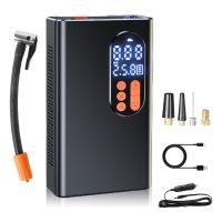 ♞☌☃ Portable LED Digital Display Pressure Gauge Tire Inflator Multifunction Car Electric Pump Portable Analog Air Compressor E8BC