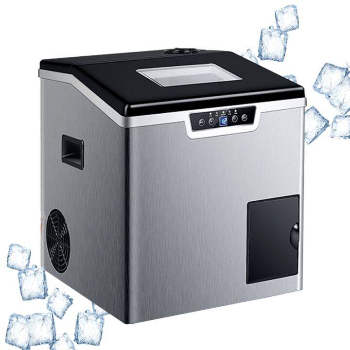 40KG/24H Commercial Ice Cube Maker Portable Household Electric Ice