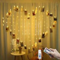 ZZOOI 2.5x1.5m 126LEDs Love Heart Shape LED Curtain Light String Fairy Light Garland Valentines Day Wedding Holiday Decor Lights