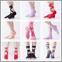 【YD】 Bandage Socks Non-Slip Quick-Dry Damping Pilates Ballet Cotton Barre Barefoot Workout