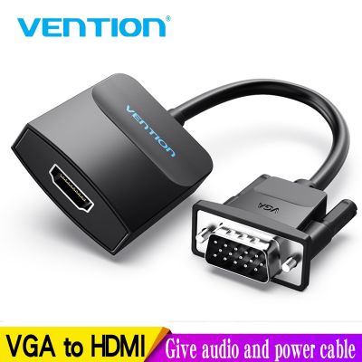 【ร้อน】 Vention อะแดปเตอร์ VGA เป็น HDMI พร้อมการสนับสนุนเสียง1080P สำหรับแล็ปท็อปพีซีไปยัง HDTV โปรเจคเตอร์แปลงวิดีโอเสียง Vga Hdmi Converter 1M