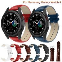 [ladies jewelry]สายนาฬิกาหนังแท้20มม. สำหรับ Samsung Galaxy Watch4 40 44มม./นาฬิกา4คลาสสิก42 46มม. สายรัดข้อมือเดิมสร้อยข้อมือเข็มขัด