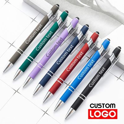 Metal Capacitive Touch Ballpoint Pen Handwriting Touch Screen Pen Custom Logo Business Gift Pen Student Learning Stationery Pens