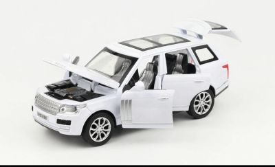 1:32 Range Rover SUV Simulation Toy Car Model Alloy Pull Back Children Toys Collection Gift Off-Road Vehicle Kids 6 Open Door