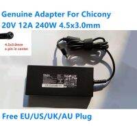 CHICONY ของแท้2023อะแดปเตอร์แหล่งกระจายไฟ AC A240A010P A20-240P2A 4.5X3.0Mm 20V 12A 240W สำหรับ MSI อุปกรณ์ชาร์จไฟสำหรับแล็ปท็อป