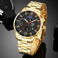 「Dark blue watch」 FashionMensMen Business Stainless SteelWristMan CasualWatchClock Часят