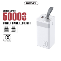 REMAX  พาวเวอร์แบงค์ แบตเตอรี่สำรอง รุ่น RPP-10,RPP-61 ความจุแบต 30000-50.000 mAh กระแสไฟ 2.4A กำลังไฟ12W จอแสดงผล LED มีเชือกคล้องมือ