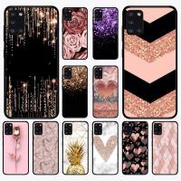 Love Rose Gold Style Phone Case for Samsung A 51 30s 71 21s 10 70 31 52 12 30 40 32 11 20e 20s 01 02s 72 cover Phone Cases