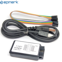 [electronicshop]USB Logic Analyzer 24M 8CH ไมโครคอนโทรลเลอร์แขน FPGA ดีบักเครื่องมือ24MHz, 16MHz, 12MHz, 8MHz, 4MHz, 2MHz