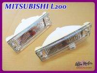 MITSUBISHI L200 CYCLONE DIM LIGHT BUMPER ACRILIC CRYSTAL CLEAR SET PAIR (LH&amp;RH) #ไฟหรี่กันชน มิตซูบิชิ ไซโคลน หน้าใส อะคริลิค คริสตัล สินค้าคุณภาพดี