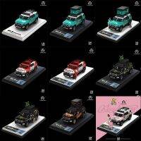 TM1:64 FJ Kurosawa,สวนป่า,สีเกมล่าเกม,Rait Head สีชมพู,โมเดลรถยนต์จำลองหล่อ,คอลเลกชัน