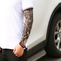 Arm Fake Tattoo Sleeves Cover Skin-friendly Anti-UV Summer Sleeves Body Art Party Favor for Halloween d88 Sleeves