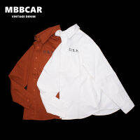 MBBCAR 2023ผู้ชายคนใหม่ฤดูใบไม้ร่วงยี่ห้อ Ami Khaji U.n เสื้อทำงานปกไม่ยับง่ายสำหรับเด็กผู้ชายนุ่มแนะสวมสบายพิมพ์ลาย