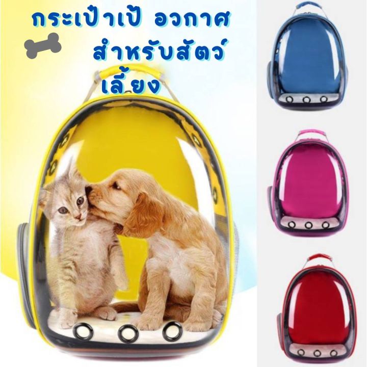 สินค้าพร้อมส่งในไทย-กระเป๋าแมว-แมวหมา-กระเป๋าสัตว์เลี้ยง-กระเป๋าเป้-อวกาศสำหรับสัตว์เลี้ยง