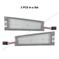 2PCS Canbus สำหรับ Cadillac CTS Sedan 2008 2009 2010 LED โคมไฟป้ายทะเบียน Auto Number Plate Light Error ฟรี