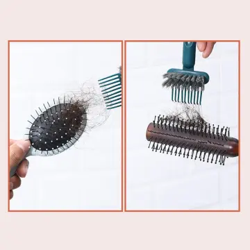 5 Pieces Comb Cleaner Tool Set Hair Brush Cleaner Rake Comb Cleaning Brush  Remove Comb Embedded Tool for Removing Hair Dust Different Combs Home and