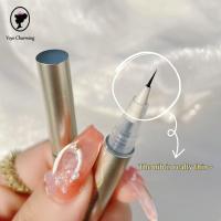 YOYO CHARMING Ultra-Fine เรียบเนียน อุปกรณ์แต่งตา เครื่องสำอางสำหรับผู้หญิง เกาหลีแบบเกาหลี คิ้วสีอ่อน กันน้ำกันน้ำได้ ปากกาหนอนไหมนอน ปากกาขนตา ปากกาอายไลเนอร์เหลว ดินสอเขียนขอบตา