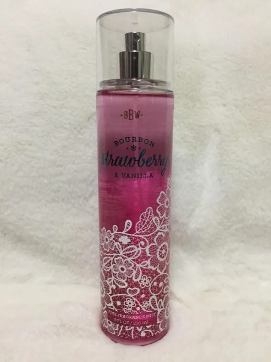 Bath And Body Works Bourbon Strawberry Vanilla Fragrance Mist 236ml ...