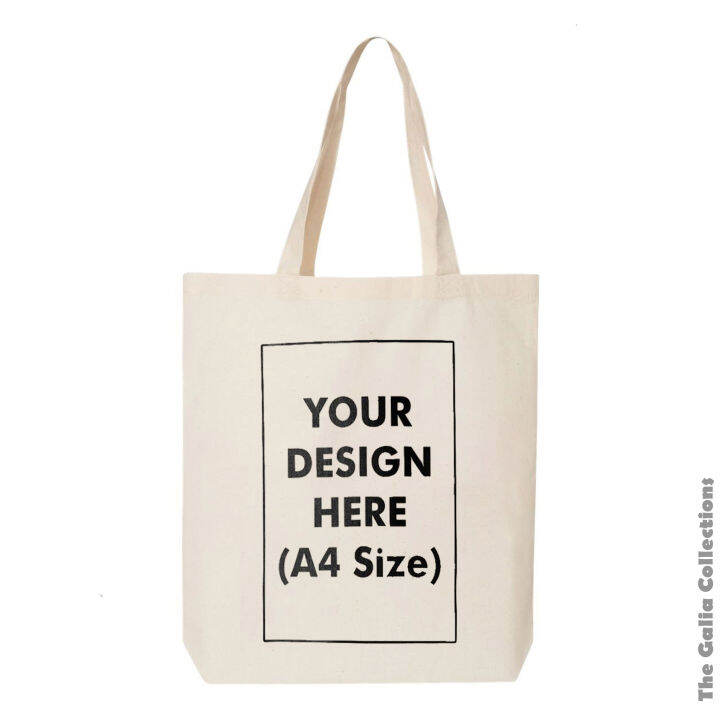 CUSTOMIZE CANVAS TOTE BAGS / SEND US YOUR DESIGN Lazada PH