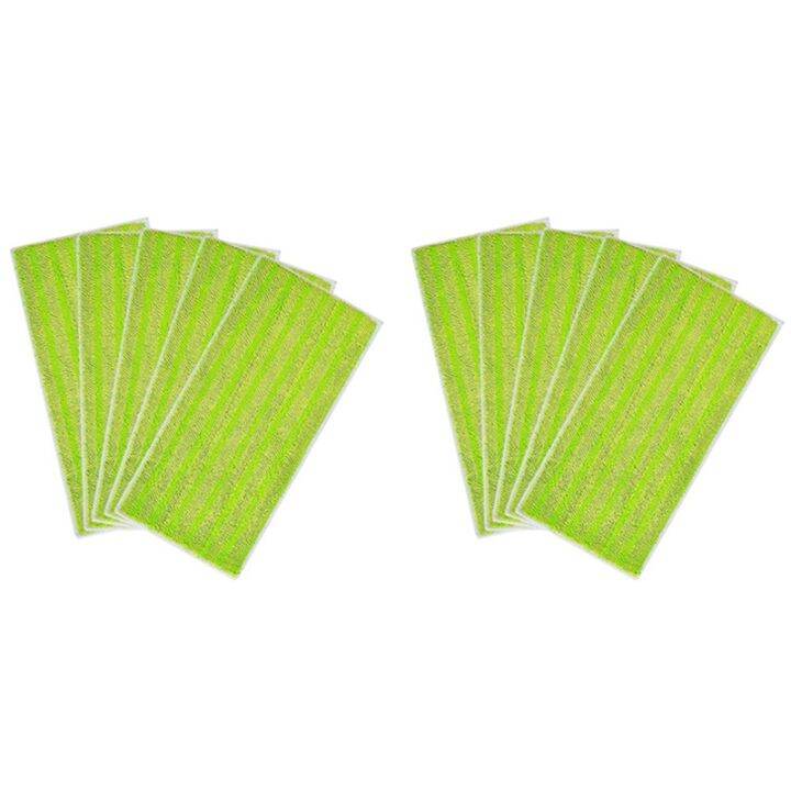 10 Pack Reusable Mop Pads for Swiffer Wet Jet Replacement Microfiber Refills for Wet and Dry