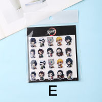 N57H 1SET Decals PVC Demon Slayer: Kimetsu no Yaiba Stickers Japanese Anime Graffiti Stickers Toys For Children Cartoon Suitcase Guitar Cartoon stickers