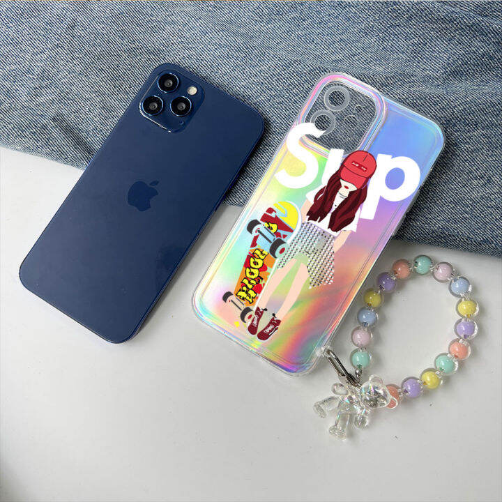 serpens-เคสสำหรับ-xiaomi-redmi-10c-11a-12c-7-8-9t-เคส-a2แฟชั่นยอดนิยมเคสโทรศัพท์สลายเลเซอร์สีรุ้งเด็กหญิงเด็กชายเท่ใสขอบบางเฉียบ-tpu-นุ่มเป็นพิเศษเคสกันกระแทกมีสีสันเคสบัตรเลเซอร์ในตัว