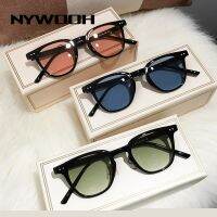 NYWOOH 2022 New Fashion Square Sunglasses Women Men Brand Designer Ocean Color Sun Glasses Unisex Green Gradient Eyewear