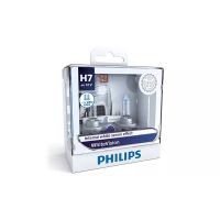 PHILIPS หลอดไฟรถยนต์ White Vision 4200K H7