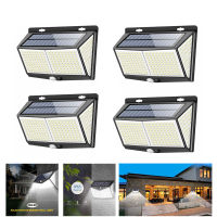 WAKYME 288 LED Solar Light Outdoors Motion Sensor Wall Light Garden Pathway Street Lamp Waterproof Solar Powered Floodlight