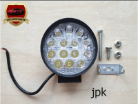 ไฟสปอร์ตไลท์ LED กลมหนา 4 14 เม็ด ติดรถยนต์ (12V/24V) แสงสีขาว 42W ราคาดวงล่ะ 200 บาท