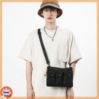 UUMIR มัลติฟังก์ชั่ กระเป๋า Crossbody ไนลอนทำจากไนลอน ลำลองแบบสบายๆ กระเป๋าใส่เครื่องมือ แบบพกพาได้ จุได้มาก กระเป๋าแบบสะพายไหล่ สำหรับผู้ชาย