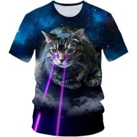 4-20Y Children 3d T-Shirt Boys Girls Universe Galaxy Cat Unicorn Pizza Dog Moon Funny Anime Printed T Shirt Kids Fashion Tshirts