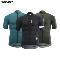 WOSAWE Men Summer Cycling Jersey MTB Maillot Bike Shirt Downhill Motocross Jersey Pro Team Sweatshirt Mountain Bicycle Clothing