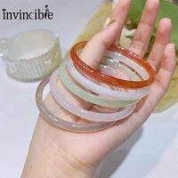 10 Colors Ancient Thin Strips Jingle Bracelets/ Multi-Rings Retro Small Glass Bangle/ Forbidden Steps Imitation Jade Wristlets