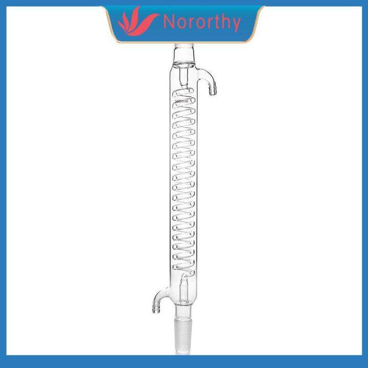 NORORTHY with 24/40 Joint Coil Glass Condenser 300mm Jacket Length
