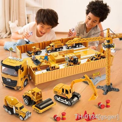 ☋♧ Alloy Engineering Bulldozer for Kids Construção Truck Tower Excavator Veículos Carros Set Brinquedos para meninos Designer