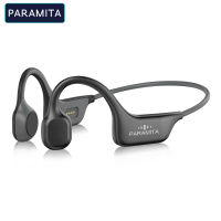 PARAMITA Real Bone Conduction Headphones หูฟังไร้สายบลูทูธชุดหูฟังกีฬากันน้ำพร้อมไมโครโฟนสำหรับวิ่งออกกำลังกาย