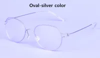 Screwless Rim Oval Hand-made Titanium Glasses Frames Men Brand Myopia Eyeglasses Clear Lens Spectacles monturas de lentes mujer