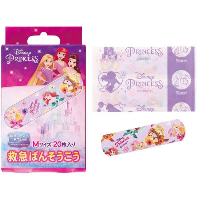 พลาสเตอร์ปิดแผล Made in Japan ลาย Disney Princess ของแท้จาก นำเข้าจากญี่ปุ่น พลาสเตอร์ ลายการ์ตูน