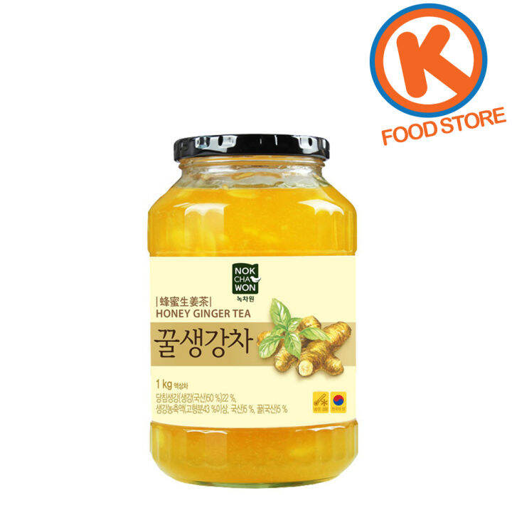Nokchawon Honey Ginger Tea 1kg Korean Foods Korean Products Korean Tea
