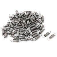 66pcs 0.4mmx3x12mm 304 Stainless Steel Dual Hook Small Tension Spring for Marine Computer Electronics Automotive