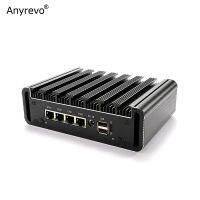 11th Gen Fanless Mini IPC Intel Celeron N4500 2.5G Router พร้อม I225V 2500M LAN 2 DDR4 NVMe HDMI OPNsense PFS Ense ROS