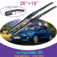 Afor Hyundai I30 2016 2017 2018 2019 2020 2021 2022ยางปัดน้ำฝนหิมะขูดด้านหน้ากระจกแปรงอุปกรณ์เสริมในรถยนต์ StickersM