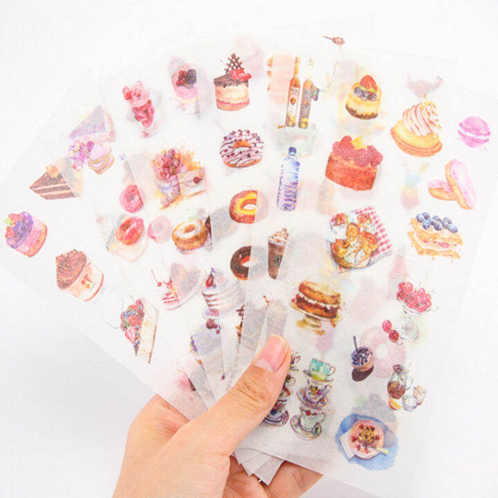 15packslot-dessert-cake-paper-stickerdoughnut-scrapbooking-decoration-labeldiy-diary-album-notes-girls-school-office-student