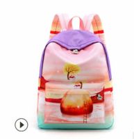 Local Stock 2019 Children Character Backpack Rucksack School Bag Personalised Star Pattern Zipper Kid Book Bag 2 Colors New