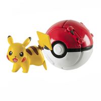 【Ready Stock】Pokemon Poke Ball Action Figure Model Toys Pikachu Charmander Litten Rockruff Anime Figure