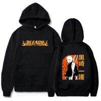 Harajuku Bleach Ichigo Kurosaki Anime Hoodies Manga Gothic Cool Cartoon Men Clothes Casual Long Sleeve Winter Sweatshirts Hoodie Size XS-4XL