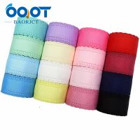 OOOT BAORJCT I-19407-882 10yards hot sale 38mm hollow Flowers solid Grosgrain Ribbons DIY handmade material Clothing accessories Gift Wrapping  Bags