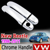 สำหรับ VW New Beetle 1998 - 2011 Chrome Handle สำหรับ Volkswagen 2002 2003 2005 2007 2009อุปกรณ์เสริมสติกเกอร์รถจัดแต่งทรงผม